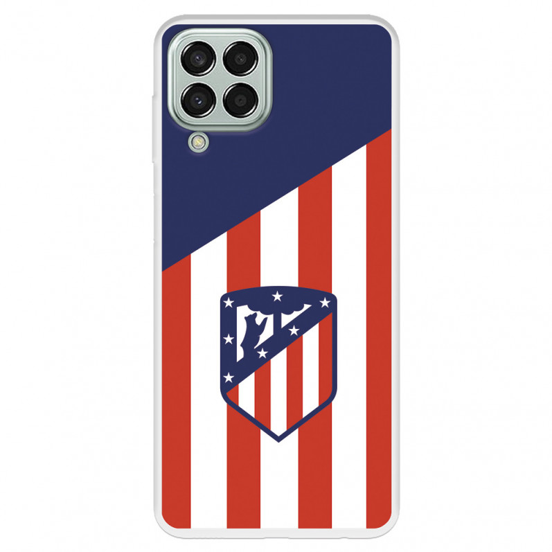 Funda para Samsung Galaxy M33 5G del Atlético de Madrid Escudo Fondo Atletico  - Licencia Oficial Atlético de Madrid