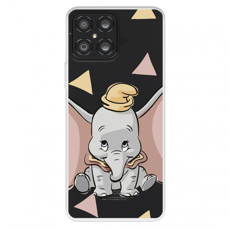 Funda para Huawei Honor X8 Oficial de Disney Dumbo Silueta Transparente - Dumbo