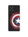 Funda para Huawei Honor X8 Oficial de Marvel Capitán América Escudo Transparente - Marvel