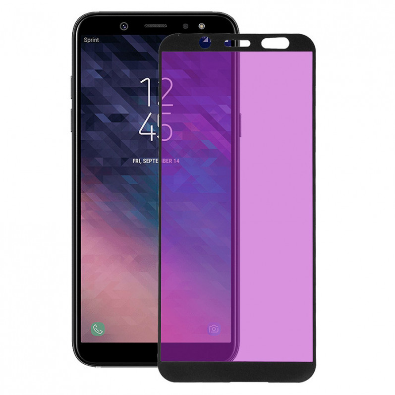 Geam securizat Complet Anti Blue-Ray negru pentru Samsung Galaxy A6 2018