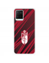 Funda para Vivo Y36s del Escudo - Líneas Rojas y Negras  - Licencia Oficial Granada CF