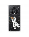 Funda para Huawei Honor Magic4 Lite Oficial de Disney Olaf Transparente - Frozen