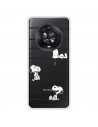 Funda para Huawei Honor Magic4 Lite Oficial de Peanuts Snoopy rayas - Snoopy