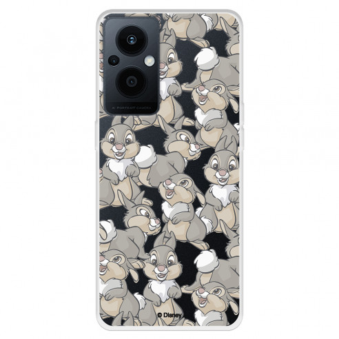 Funda para Oppo Reno8 Lite 5G Oficial de Disney Tambor Patrones - Bambi