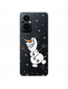 Funda para Oppo Reno8 Lite 5G Oficial de Disney Olaf Transparente - Frozen