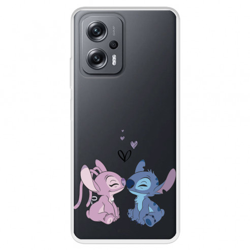 Funda para Xiaomi Poco X4 GT Oficial de Disney Angel & Stitch Beso - Lilo & Stitch