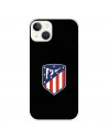 Funda para Iphone 14 del Atlético de Madrid Escudo Fondo Negro  - Licencia Oficial Atlético de Madrid