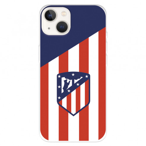 Funda para Iphone 14 del Atlético de Madrid Escudo Fondo Atletico  - Licencia Oficial Atlético de Madrid