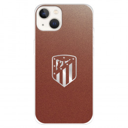 Funda para Iphone 14 del Atlético de Madrid Escudo Plateado Fondo  - Licencia Oficial Atlético de Madrid