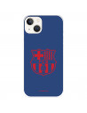 Funda para Iphone 14 del FC Barcelona Escudo Rojo Fondo Azul  - Licencia Oficial FC Barcelona