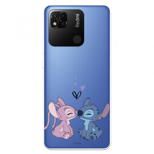 Husă pentru Xiaomi Redmi 10A Official Disney Angel & Stitch Kiss - Lilo & Stitch