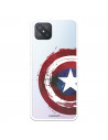 Funda para Oppo A92S Oficial de Marvel Capitán América Escudo Transparente - Marvel