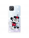 Funda para Oppo A92S Oficial de Disney Mickey y Minnie Classic Love - Clásicos Disney