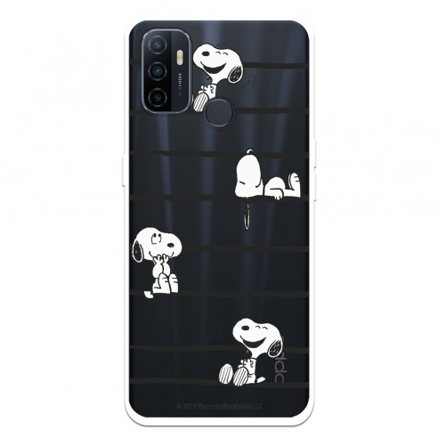 Funda para Oppo A11s Oficial de Peanuts Snoopy rayas - Snoopy