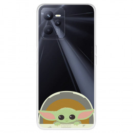 Funda para Realme Narzo 50A Prime Oficial de Star Wars Baby Yoda Sonrisas - The Mandalorian