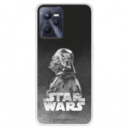 Funda para Realme Narzo 50A Prime Oficial de Star Wars Darth Vader Fondo negro - Star Wars