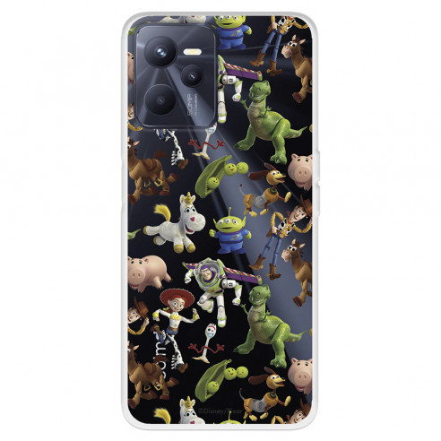 Funda para Realme Narzo 50A Prime Oficial de Disney Muñecos Toy Story Siluetas - Toy Story