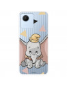 Funda para Realme C30 Oficial de Disney Dumbo Silueta Transparente - Dumbo