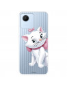 Funda para Realme C30 Oficial de Disney Marie Silueta - Los Aristogatos