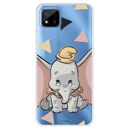 Funda para Realme Narzo 50 Oficial de Disney Dumbo Silueta Transparente - Dumbo