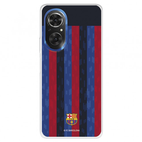 Funda para Huawei Honor 50 SE del FC Barcelona Fondo Rayas Verticales  - Licencia Oficial FC Barcelona
