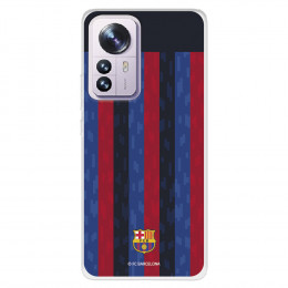 Funda para Xiaomi 12 del FC Barcelona Fondo Rayas Verticales  - Licencia Oficial FC Barcelona