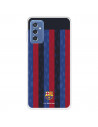 Funda para Samsung Galaxy M52 5G del FC Barcelona Fondo Rayas Verticales  - Licencia Oficial FC Barcelona