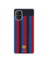 Funda para Samsung Galaxy A71 5G del FC Barcelona Fondo Rayas Verticales  - Licencia Oficial FC Barcelona