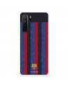 Funda para Huawei P40 Lite 5G del FC Barcelona Fondo Rayas Verticales  - Licencia Oficial FC Barcelona