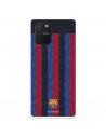 Funda para Samsung Galaxy A91 del FC Barcelona Fondo Rayas Verticales  - Licencia Oficial FC Barcelona