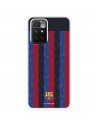 Funda para Xiaomi Redmi 10 del FC Barcelona Fondo Rayas Verticales  - Licencia Oficial FC Barcelona