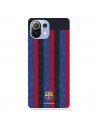 Funda para Xiaomi Mi 11 Lite del FC Barcelona Fondo Rayas Verticales  - Licencia Oficial FC Barcelona