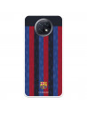 Funda para Xiaomi Redmi Note 9T del FC Barcelona Fondo Rayas Verticales  - Licencia Oficial FC Barcelona