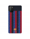 Funda para Xiaomi Poco M3 del FC Barcelona Fondo Rayas Verticales  - Licencia Oficial FC Barcelona