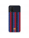 Funda para Xiaomi Mi 10 Lite del FC Barcelona Fondo Rayas Verticales  - Licencia Oficial FC Barcelona