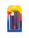 Funda para Xiaomi Mi 10 Lite del FC Barcelona Fondo Rayas Verticales  - Licencia Oficial FC Barcelona