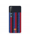 Funda para Xiaomi Mi 10 del FC Barcelona Fondo Rayas Verticales  - Licencia Oficial FC Barcelona