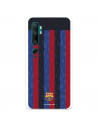 Funda para Xiaomi Mi Note 10 del FC Barcelona Fondo Rayas Verticales  - Licencia Oficial FC Barcelona