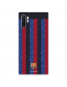 Funda para Samsung Galaxy Note10 Plus del FC Barcelona Fondo Rayas Verticales  - Licencia Oficial FC Barcelona