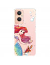 Funda para Oppo A96 5G Oficial de Disney Ariel y Sebastián Burbujas - La Sirenita