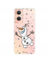 Funda para Oppo A96 5G Oficial de Disney Olaf Transparente - Frozen