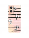 Funda para Oppo A96 5G Oficial de Peanuts Snoopy rayas - Snoopy