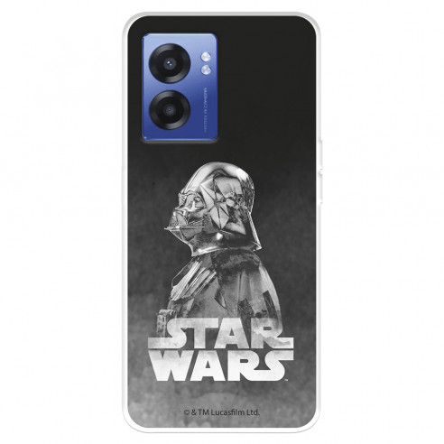 Funda para Oppo A77 5G Oficial de Star Wars Darth Vader Fondo negro - Star Wars