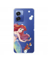 Funda para Oppo A77 5G Oficial de Disney Ariel y Sebastián Burbujas - La Sirenita