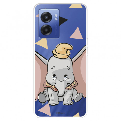 Funda para Realme Narzo 50 5G Oficial de Disney Dumbo Silueta Transparente - Dumbo