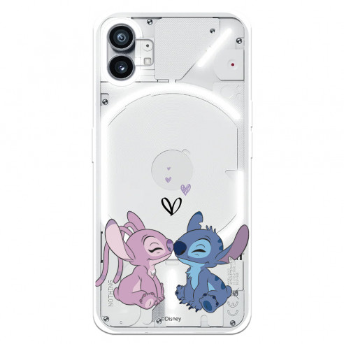 Oficial Disney Angel & Stitch Kiss Nothing Phone 1 Case - Lilo & Stitch