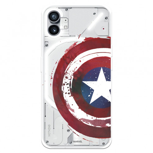 Oficial Marvel Captain America Căpitanul America Căpitanul America scut transparent Nimic telefon 1 Cazul - Marvel