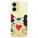 Funda para Vivo Y16 Oficial de Disney Mickey y Minnie Beso - Clásicos Disney