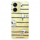 Funda para Vivo Y16 Oficial de Peanuts Snoopy rayas - Snoopy