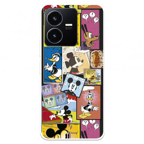 Funda para Vivo Y22S Oficial de Disney Mickey Comic - Clásicos Disney